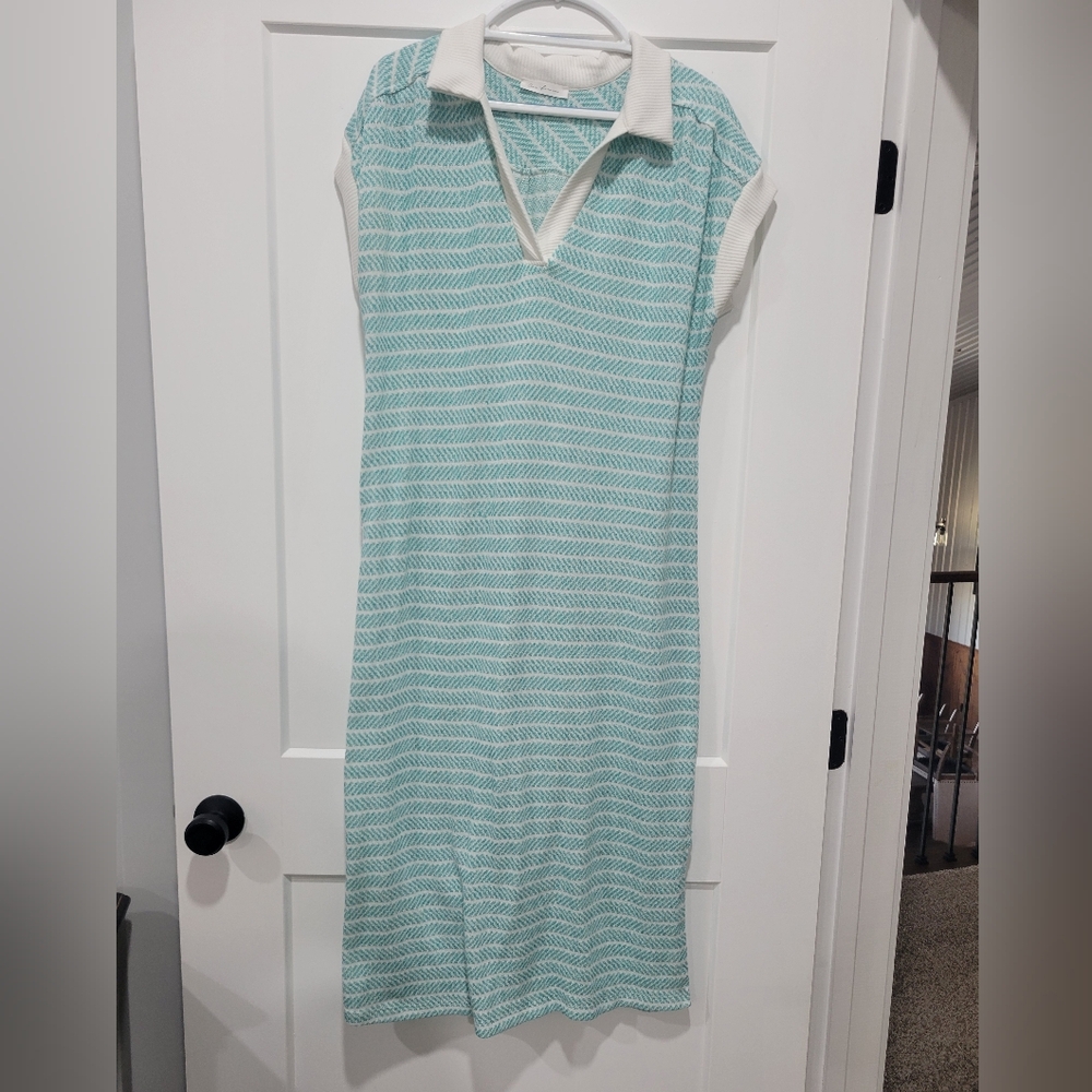 Elegant Teal Polo Dress
